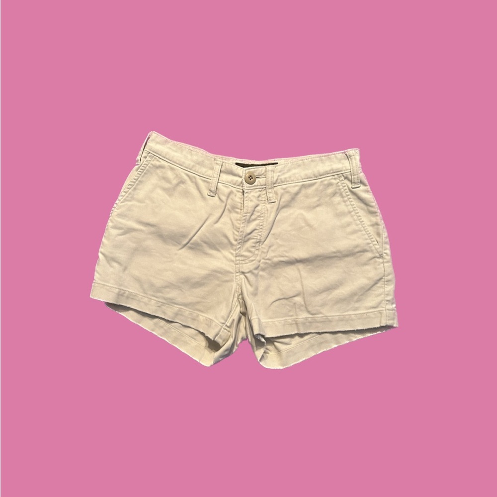 Y2K Abercrombie & Fitch Cream Colored Mini Shorts